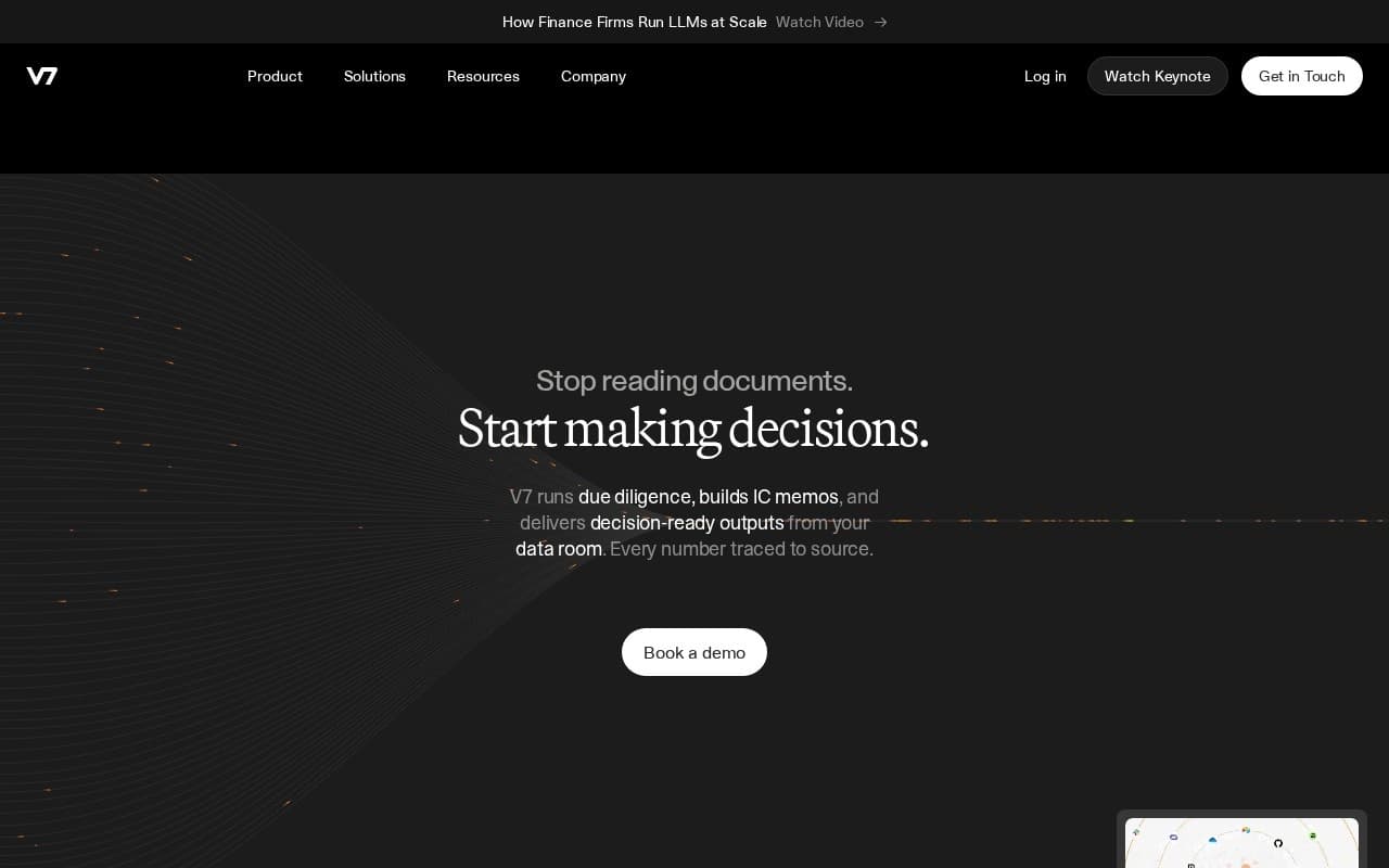 V7 homepage screenshot